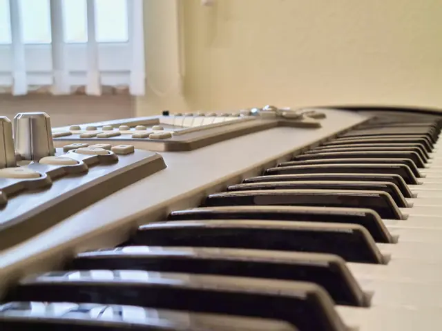 Nahaufnahme der Tasten eines Keyboards